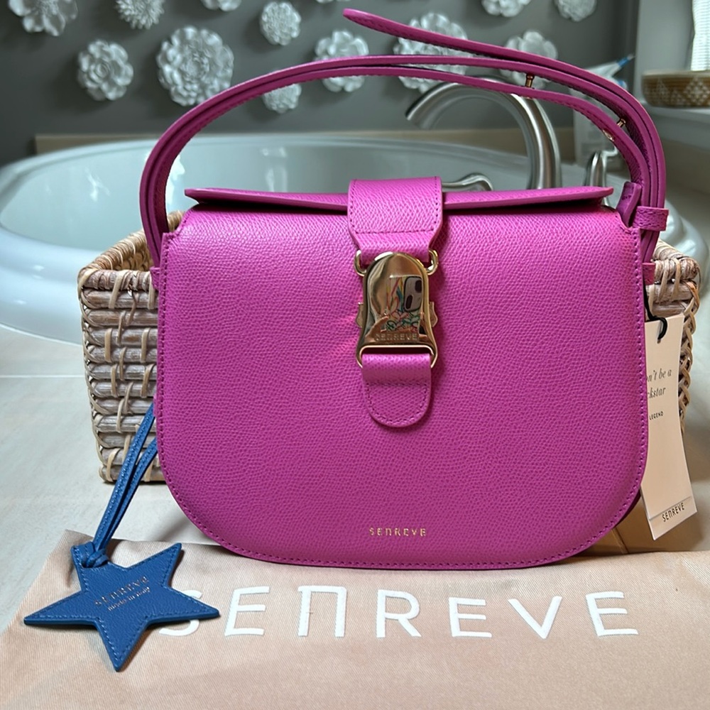 Senreve Cadence Crossbody, Pebbled Pink leather - Picture 1 of 8